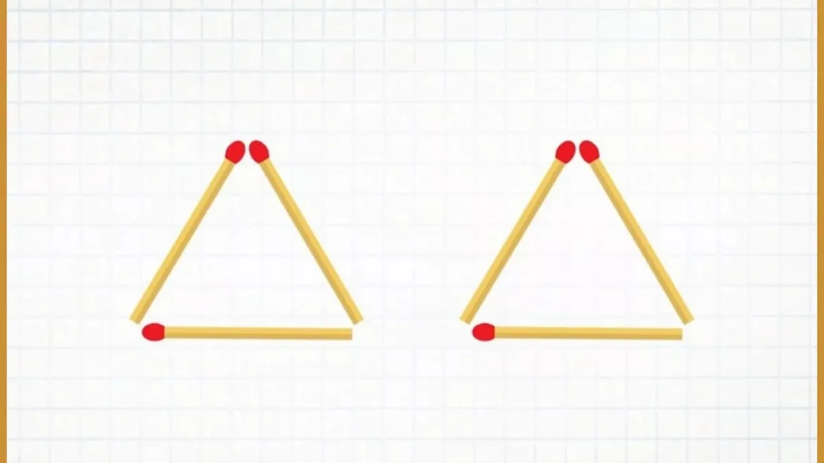 Эти треугольники не дадут вам уснуть: если IQ за 130 — вы справитесь со спичками