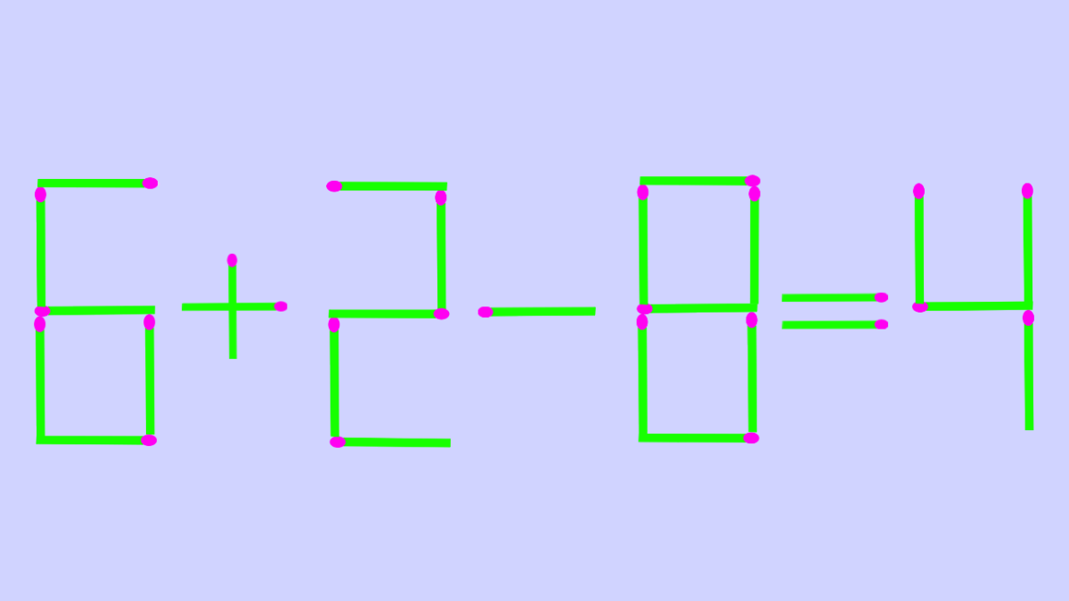 Не бойся показаться самым умным: реши головоломку всего за 6 секунд — переставь всего одну спичку