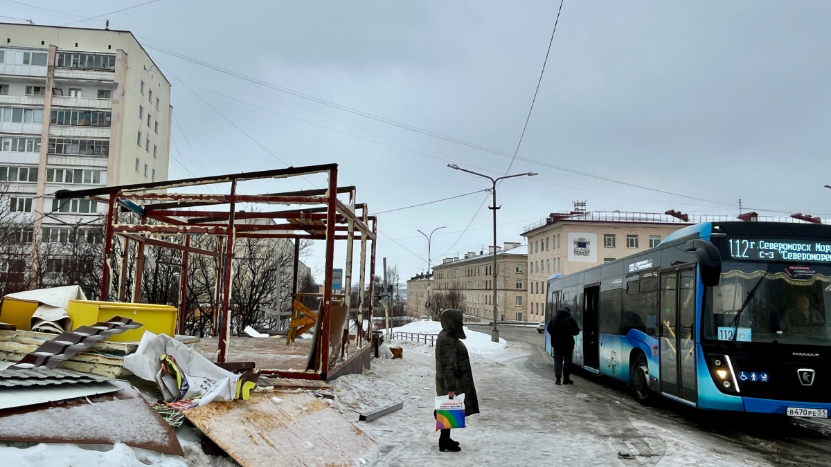 В Североморске на месте торговой точки построят остановку