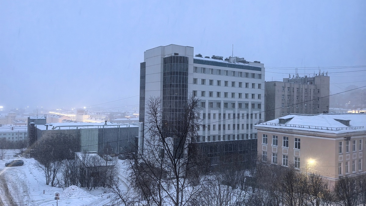 вид зимнего Мурманска