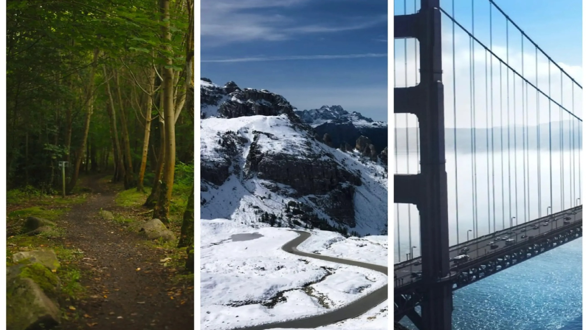 два пейзажа и мост