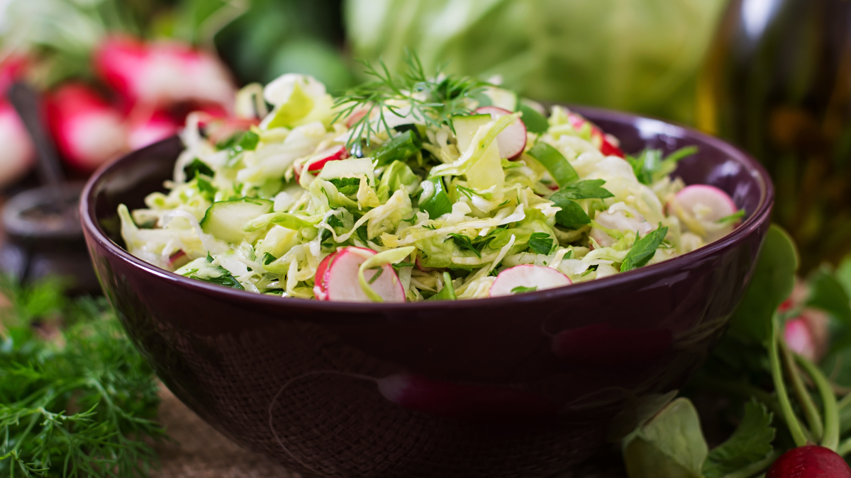 Салат с капустой