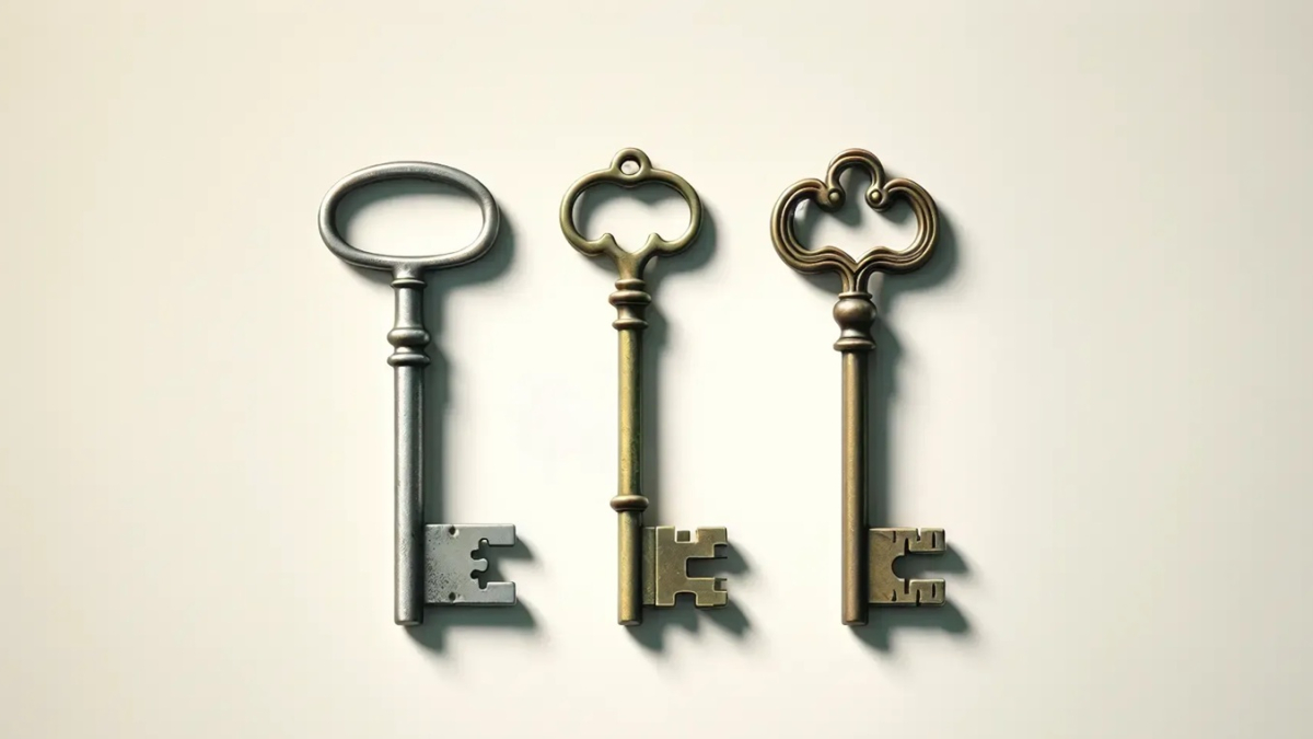 три разных ключа