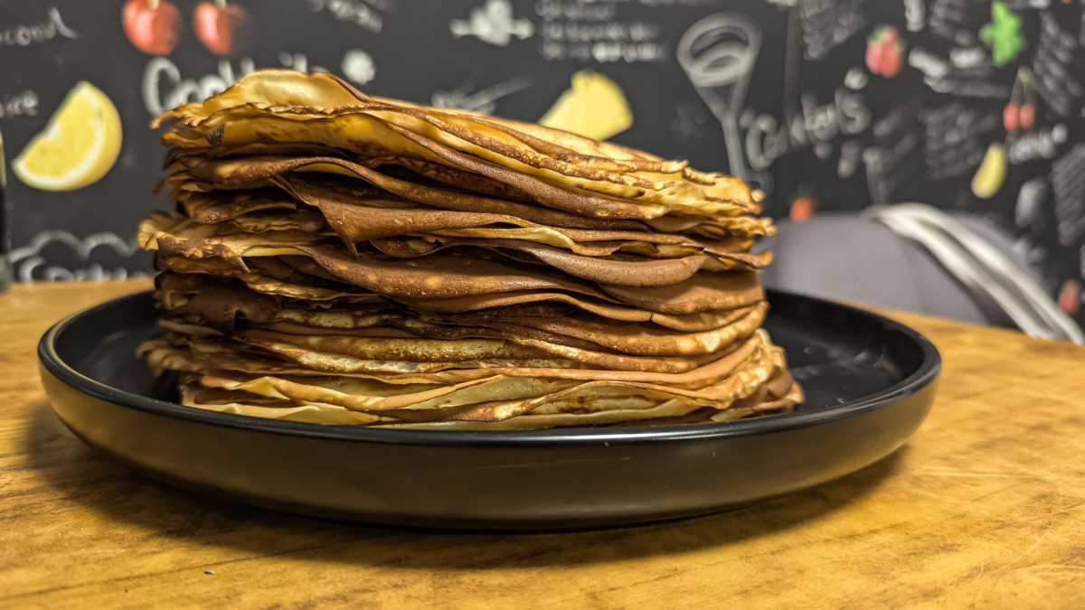 Блины на тарелке