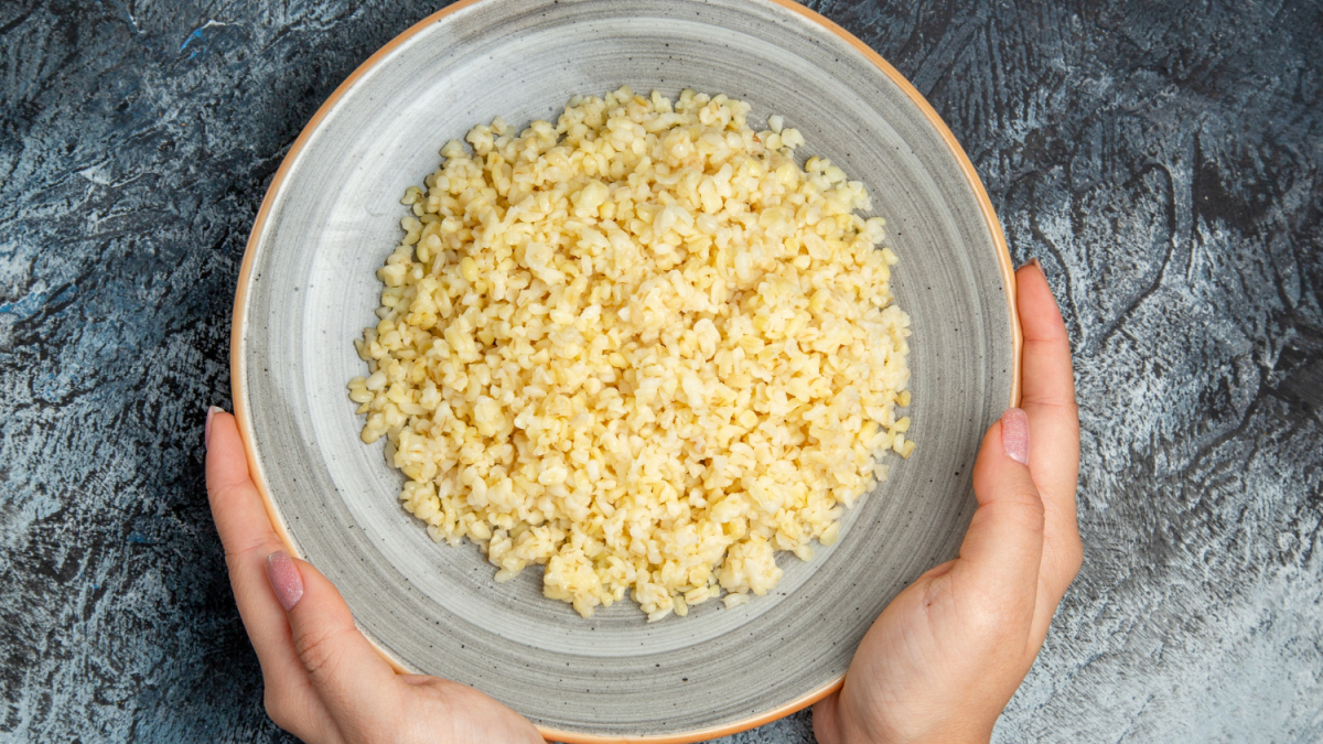 Пшено в тарелке