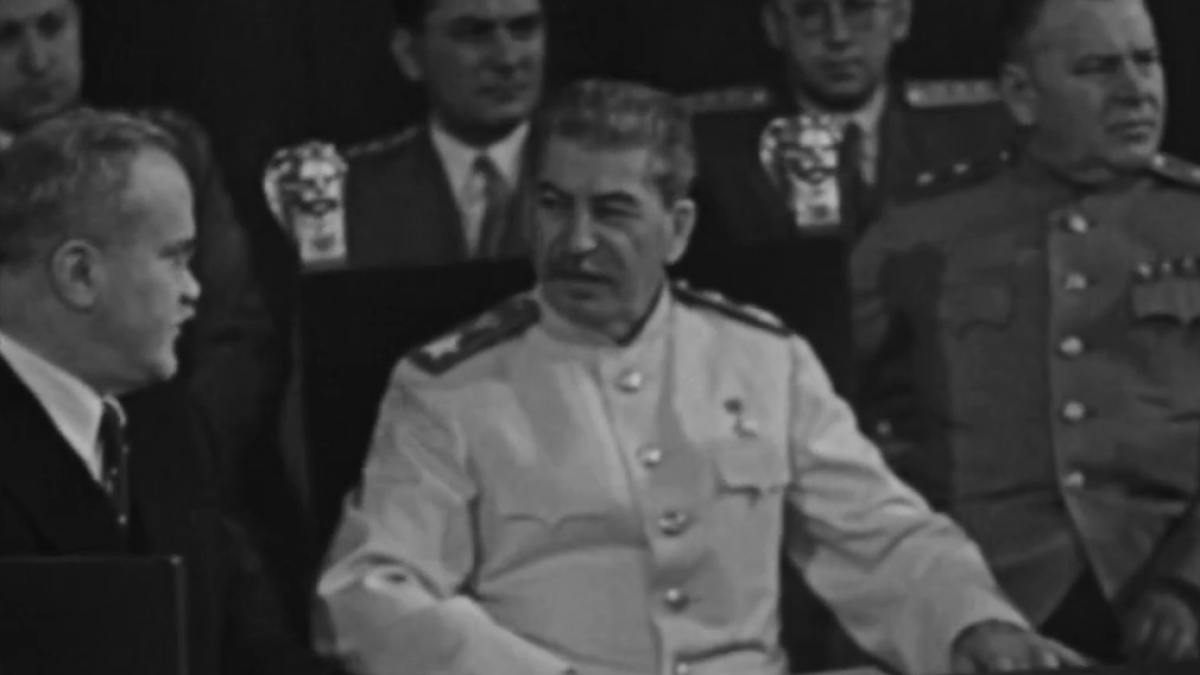 Сталин на конференции