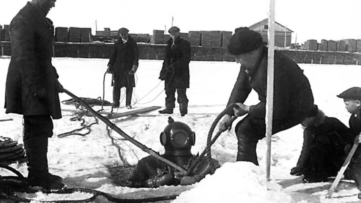 Водолазы 30-х в Заполярье