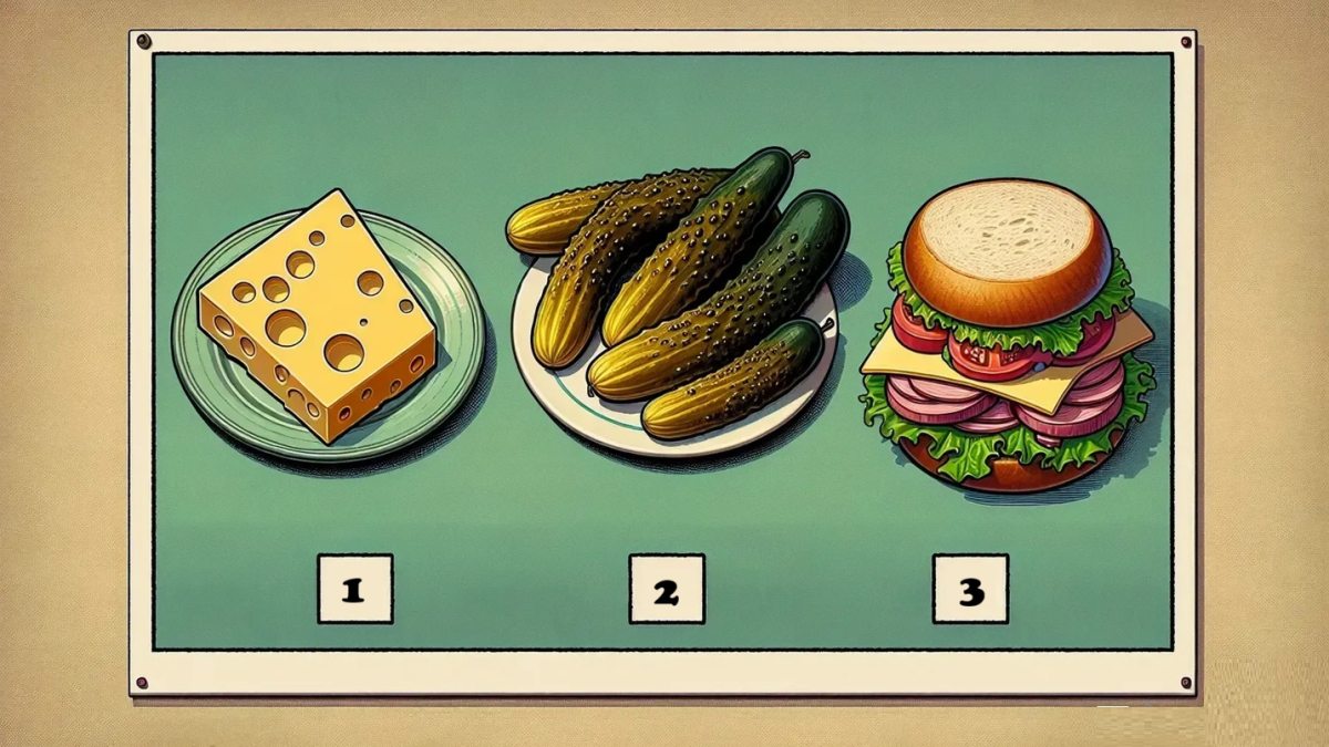 сыр, огурец, бутерброд