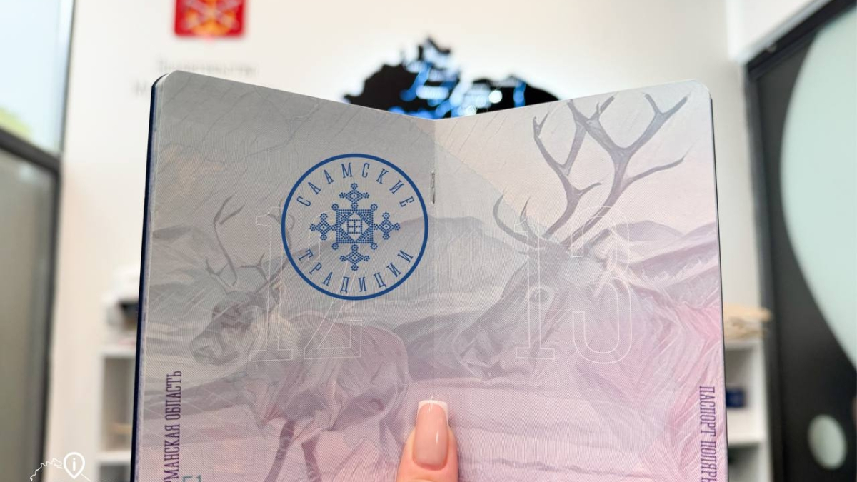 Раскрытый паспорт туриста