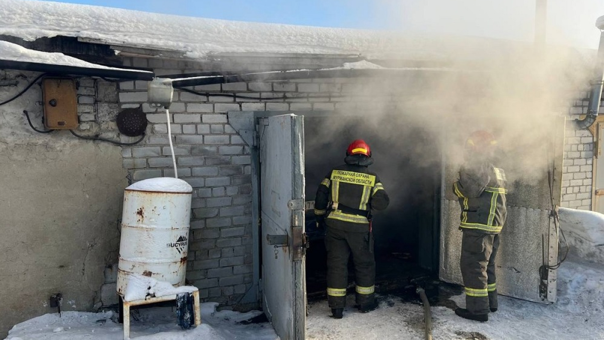 пожар в одноэтажном гараже