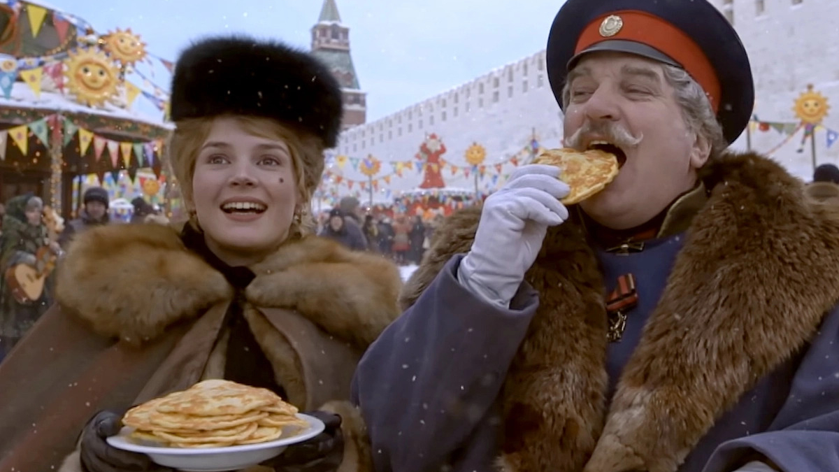 Кадр из&nbsp;фильма &laquo;Сибирский цирюльник&raquo;