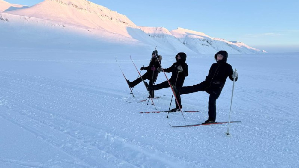 Лыжи снег Арктика