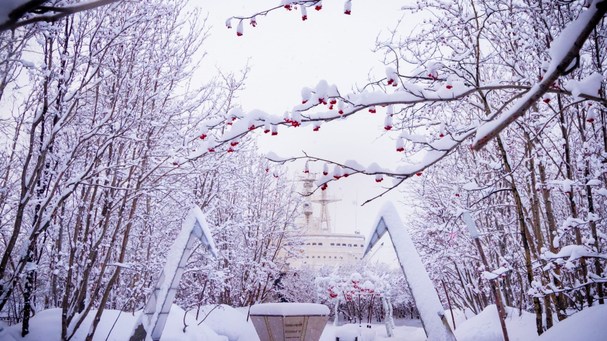 мурманск зима город