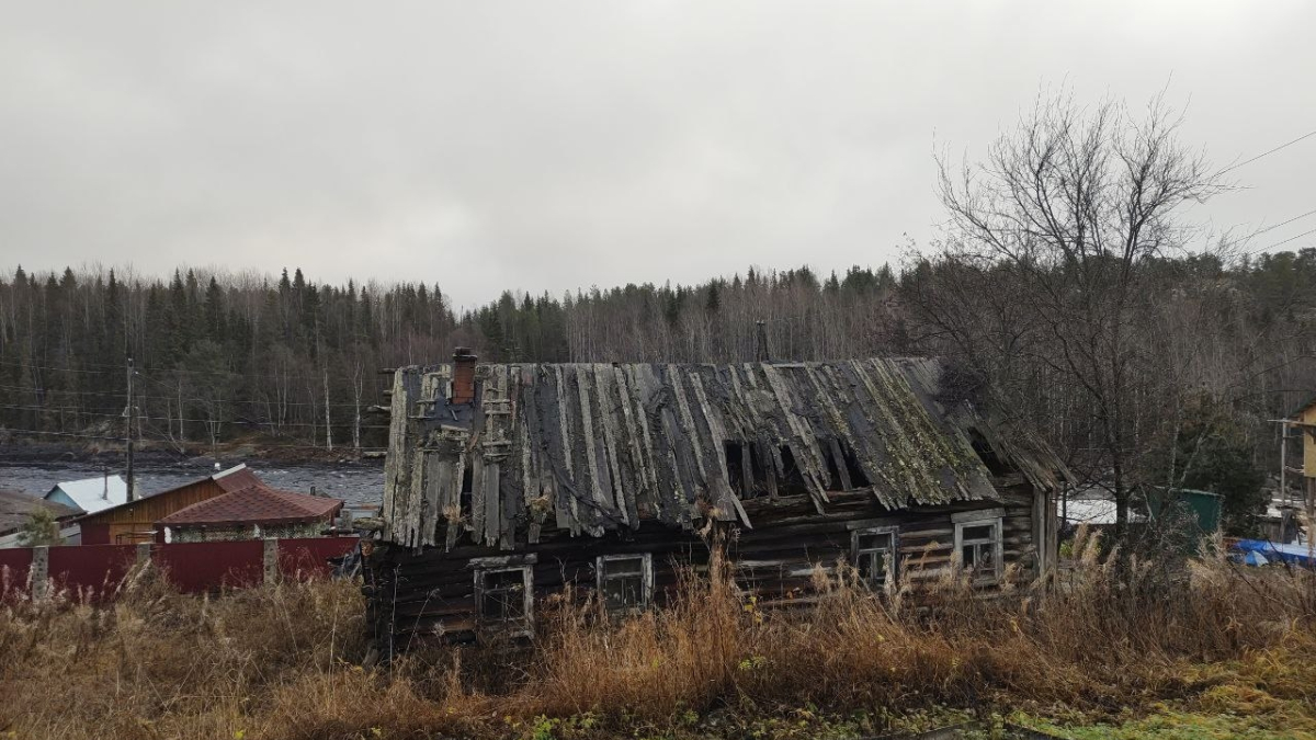 Село Умба весной