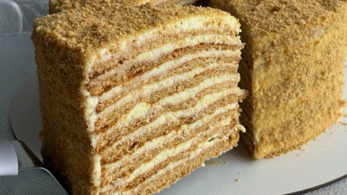 Вкусный торт медовик