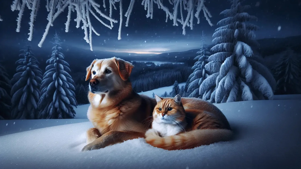 кошка и собака