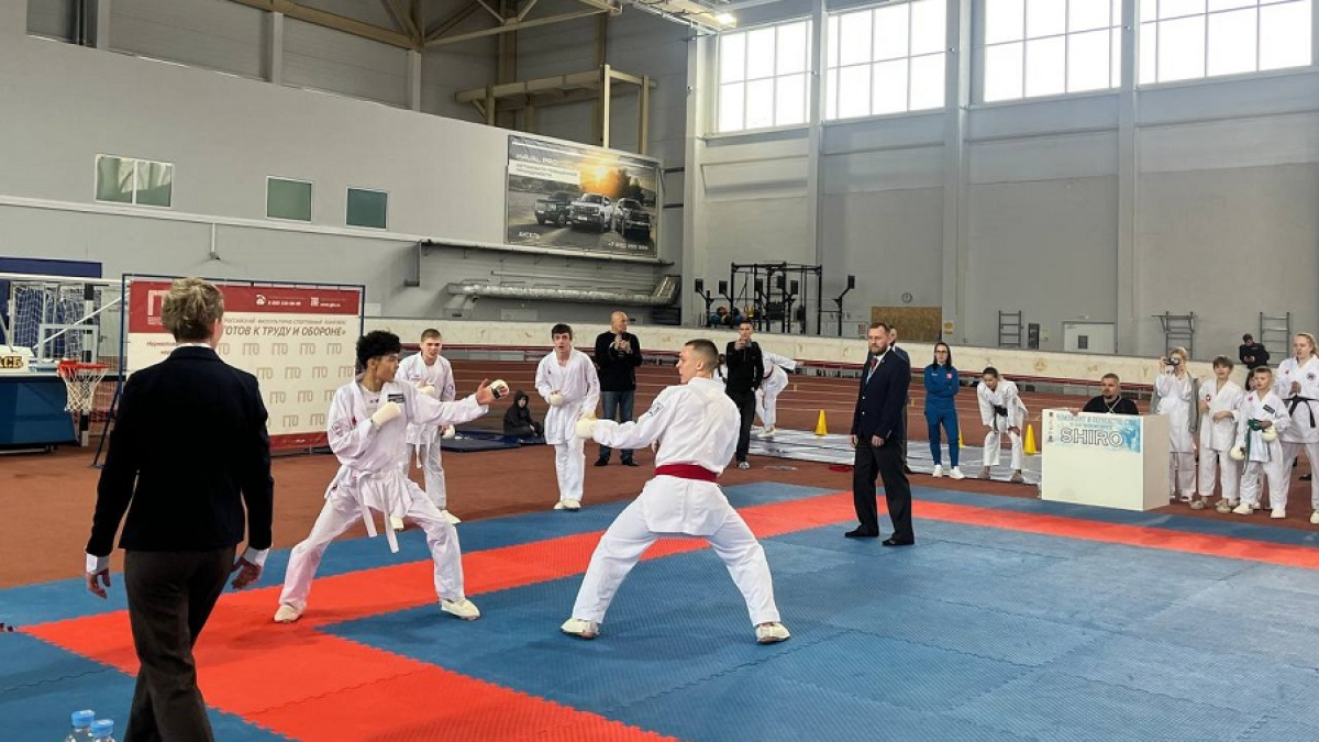 каратисты на татами