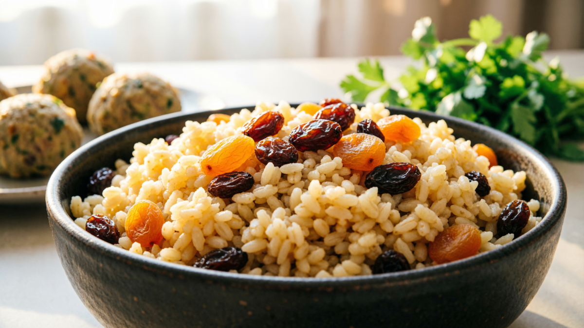 Крупа с курагой