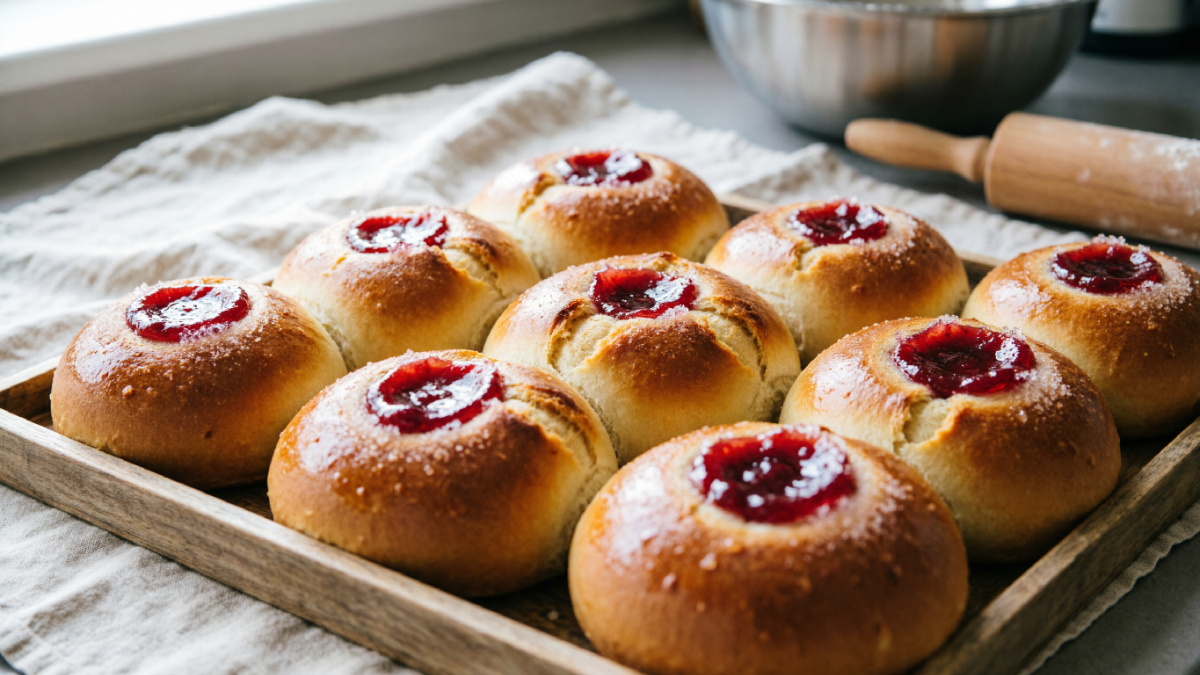 булочки с джемом
