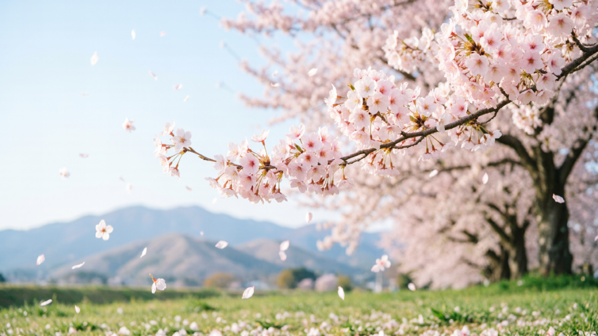 сакура цветет