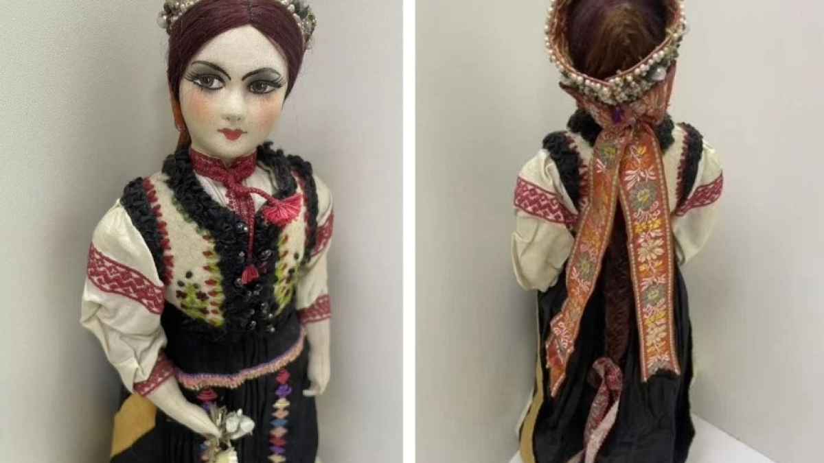 тряпочная старинная кукла