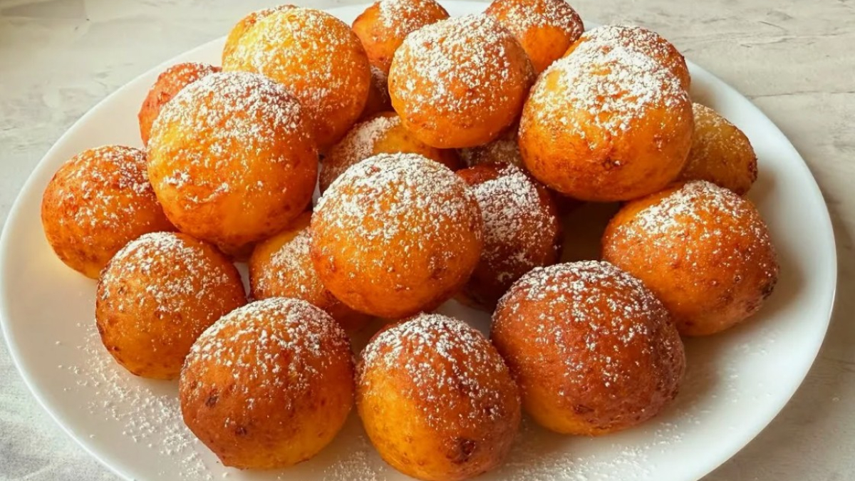 Творожные пончики