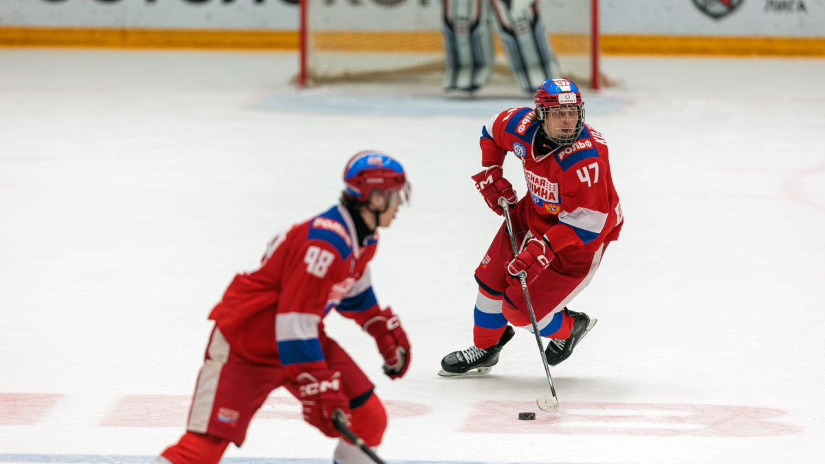 игра в хоккей на стадионе