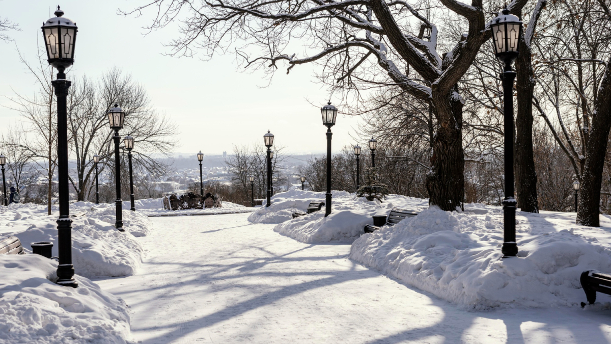 город зимой