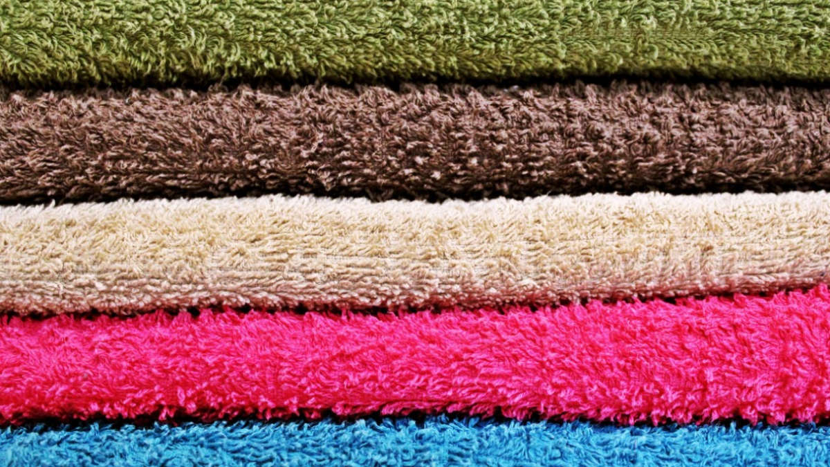 Полотенца в шкафу