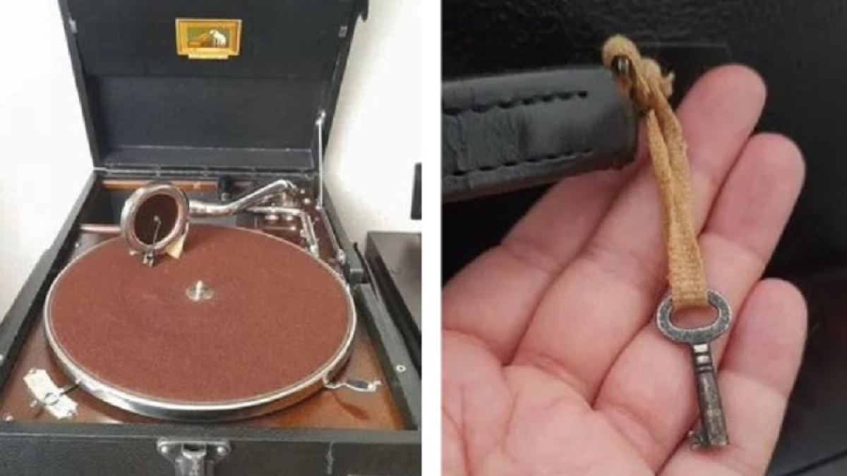 старинный патефон