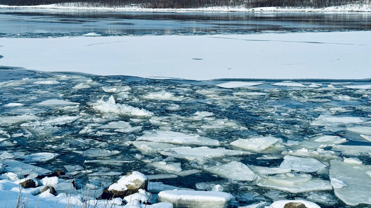 Лед на реке Тулома