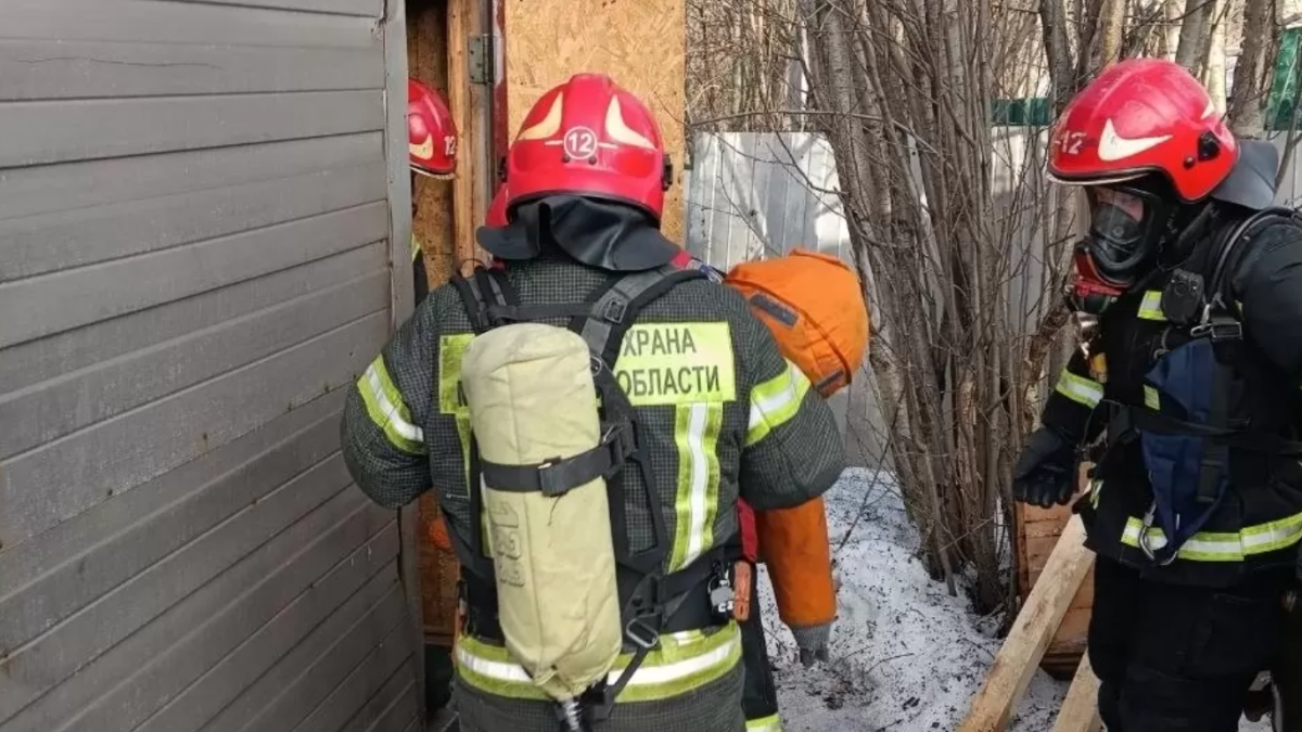 пожарные тренировка дымовая камера