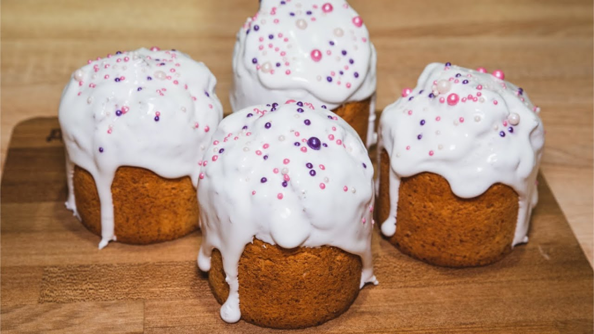 Творожные куличи без дрожжей