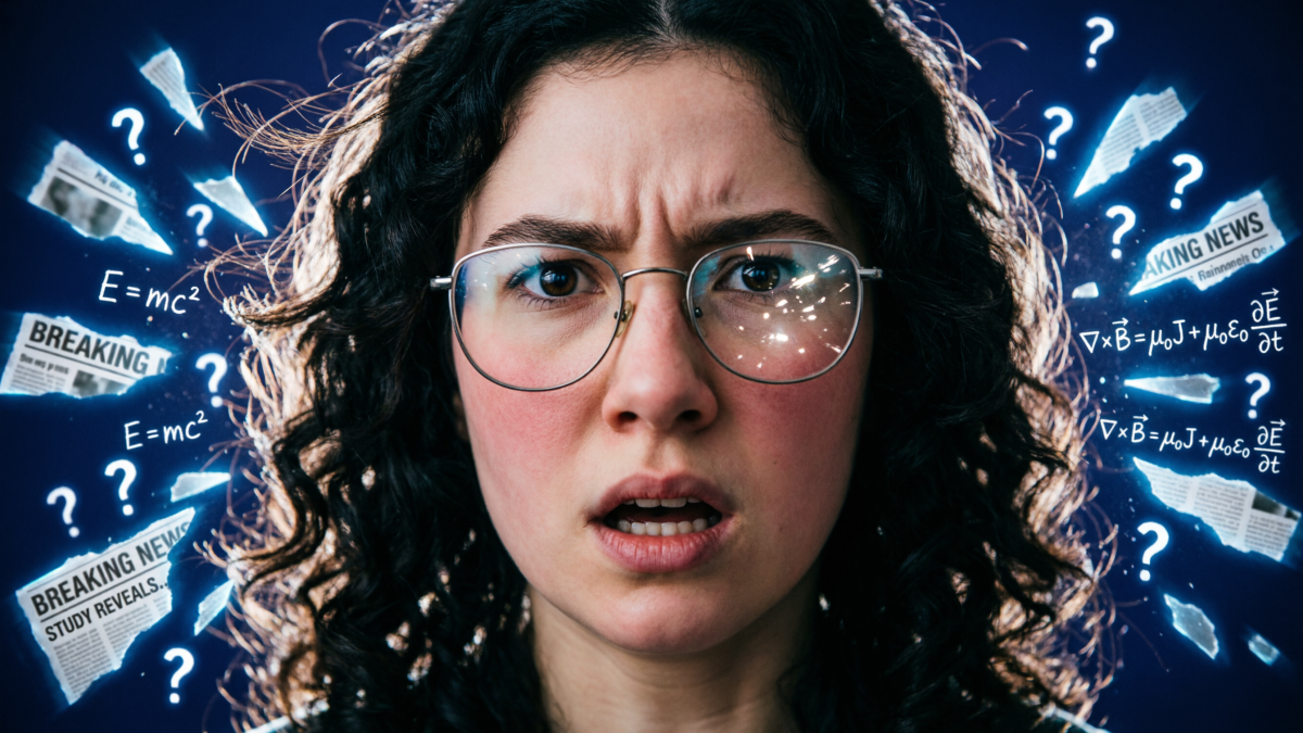 Удивлённая девушка