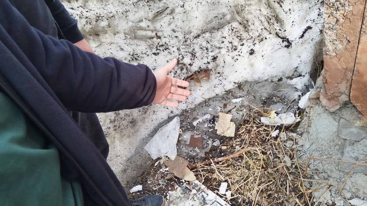 Тайник на улице