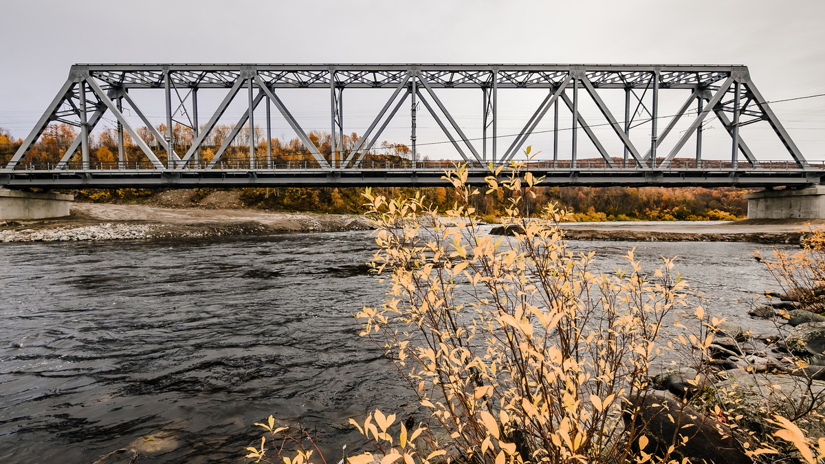 мурманск Кола мост РЖД