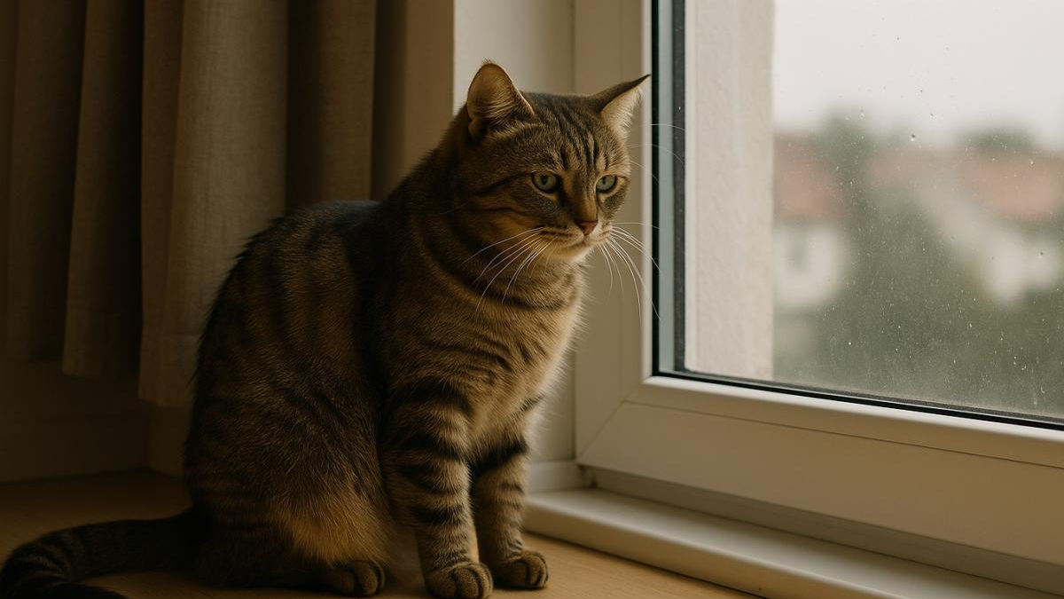 кошка у окна