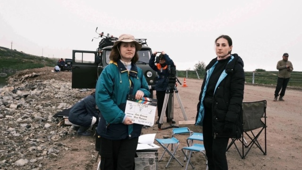 Девочки на съемках