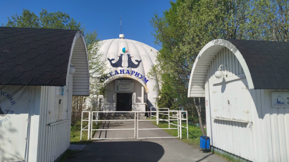 Вход в океанариум