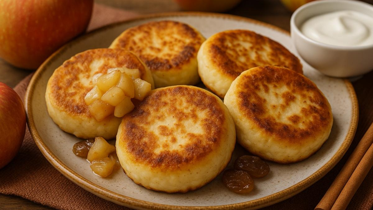Сырники с&nbsp;яблоками