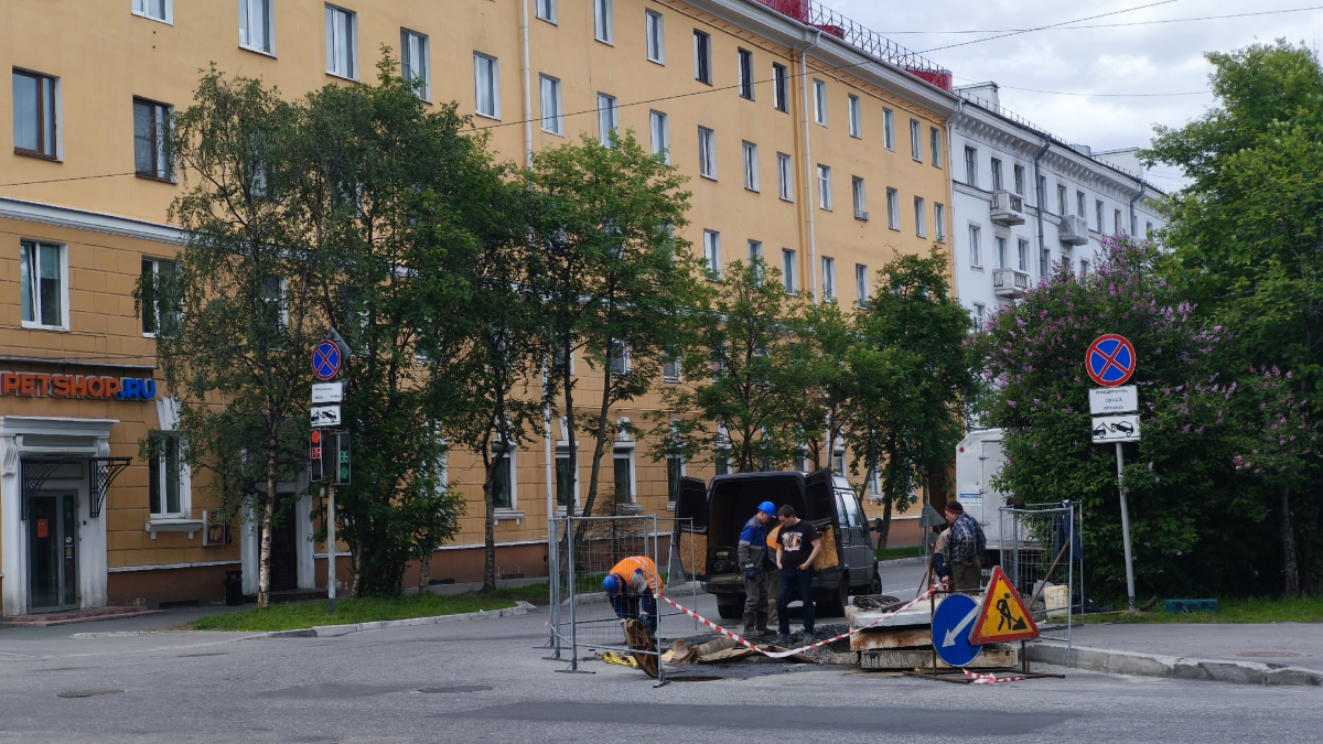 Дорога в Мурманске