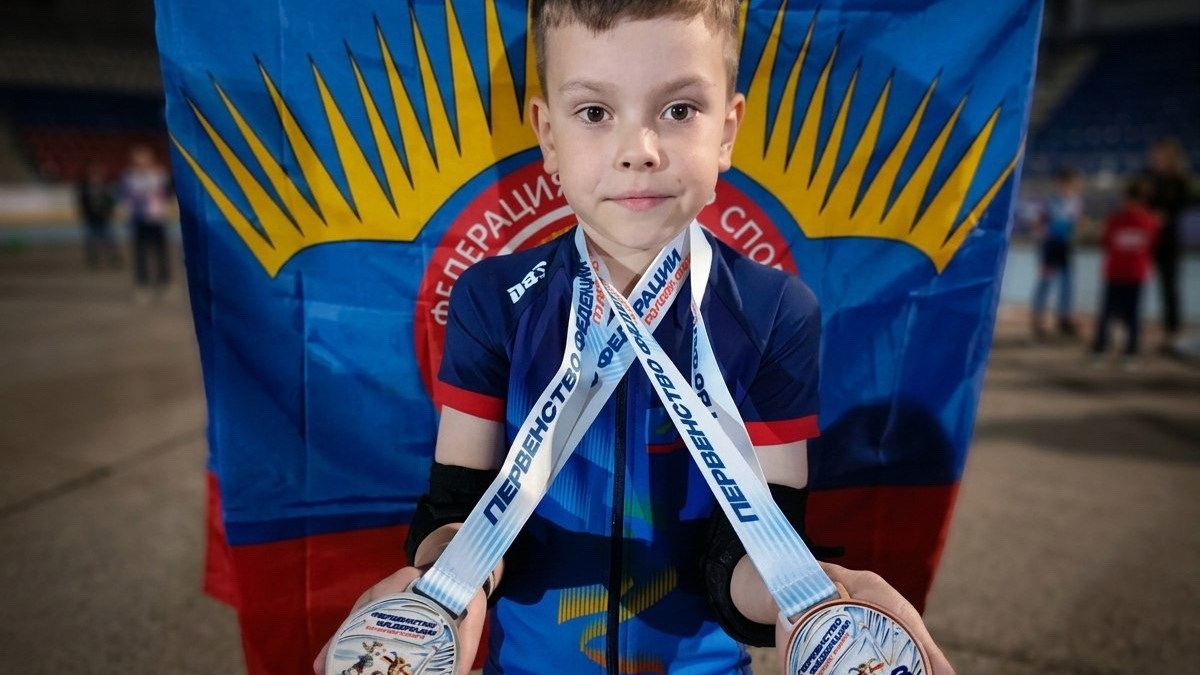 Илья Хабаров с медалями