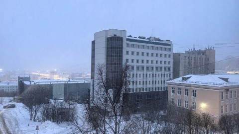 вид зимнего Мурманска