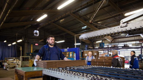 Рабочие Тарного комбината в Мурманске