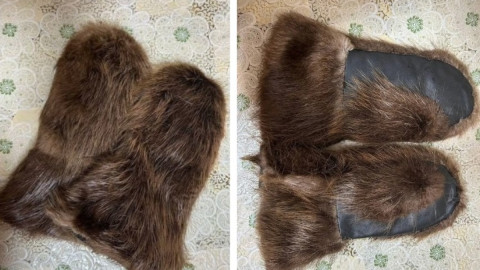 варежки из натурального меха