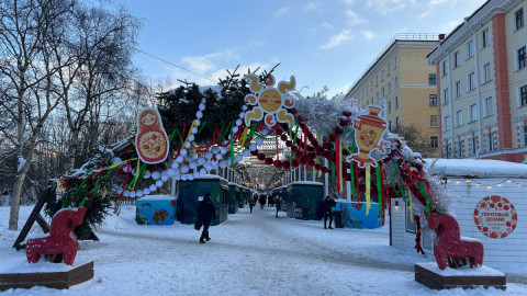 Ярмарка в центре Мурманска