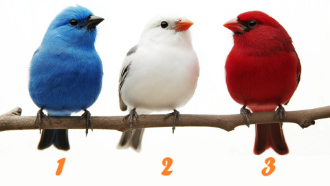 три птицы на ветке