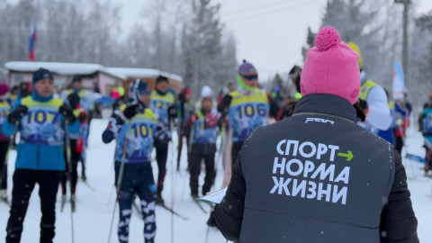 Соревнования лыжников