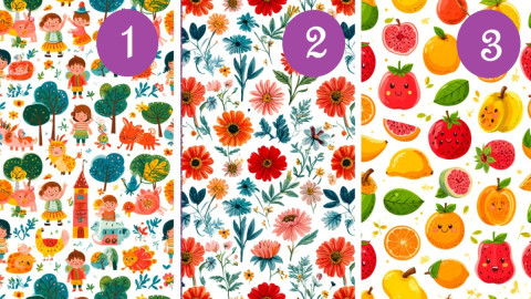 три ярких узора