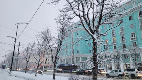 мурманск город зима